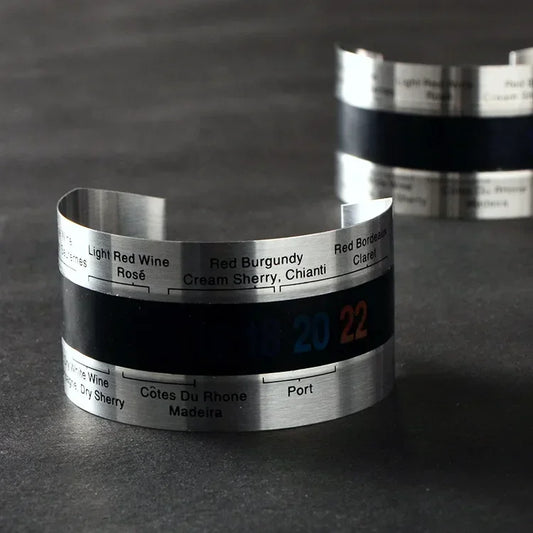 Stainless Steel Wine LCD Thermometer Bottle Beer Red Wines Bracelet Temperature Sensor