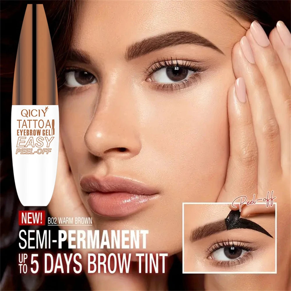 Tattoo Eyebrow Gel β Peel Off, 3-Day Lasting, Waterproof, Sweat & Smudge Resistant