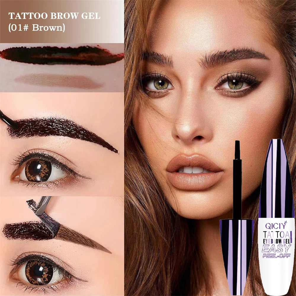 Tattoo Eyebrow Gel β Peel Off, 3-Day Lasting, Waterproof, Sweat & Smudge Resistant