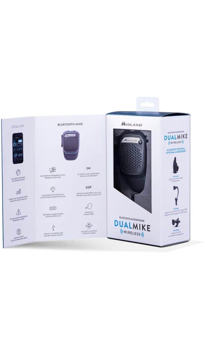 Midland - Microphone Wireless, Bluetooth Dual Mike