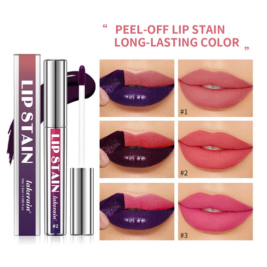 Lakerain Peel Off and Reveal Lip Stain - Long Lasting, Waterproof Pink Lip Tint, Transfer Proof Natural Lip Stain