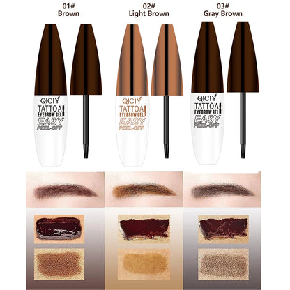 Tattoo Eyebrow Gel – Peel Off, 3-Day Lasting, Waterproof, Sweat & Smudge Resistant