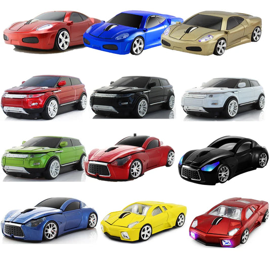 Wireless Mouse Car 3D 1600DPI Mini Gamer Mouse USB Optical