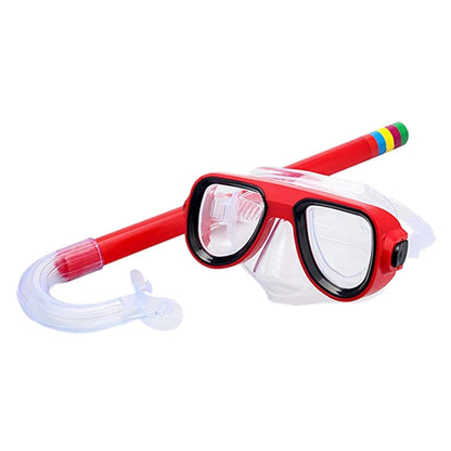 Kids Diving Goggle Mask Breathing Tube Shockproof Anti-Fog Durable Underwater Swimming Glasses Band Snorkeling Accessories Set