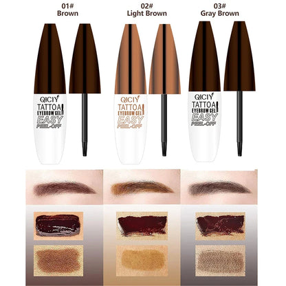 Tattoo Eyebrow Gel – Peel Off, 3-Day Lasting, Waterproof, Sweat & Smudge Resistant